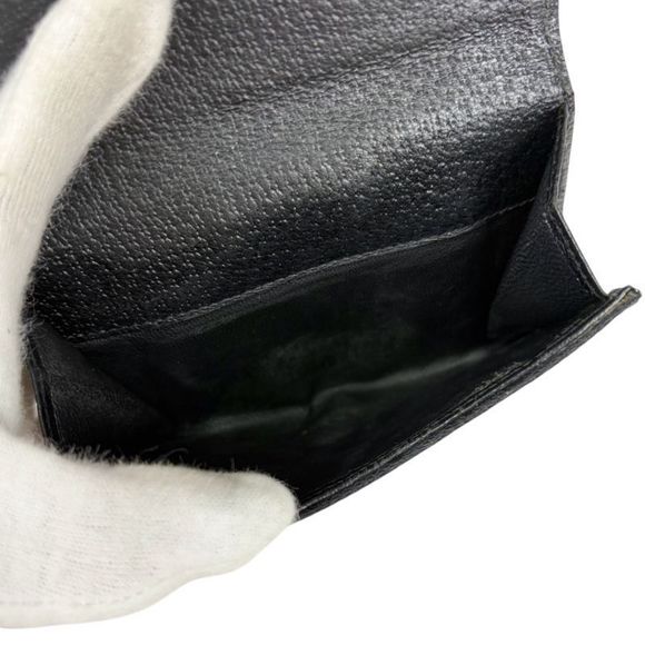 Gucci Compact Wallet Bifold Wallet Black GG Canvas GG Pattern - Picture 6 of 14